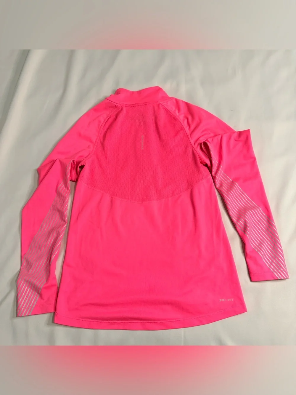 Nike Running Dri-FIT Neon Pink Reflective Quarter Zip Pullover XS